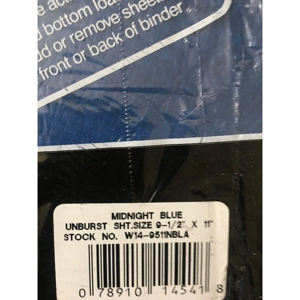 9 Pack Wilson Jones Printout Binder W14-9511NBLA Multicolors 9.5x11in
